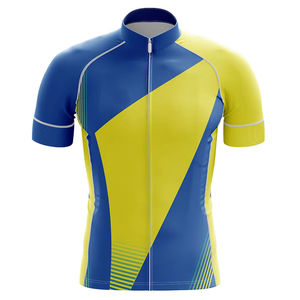 Ensembles de cyclisme pour hommes et femmes, vêtements de cyclisme respirants pour hommes, t-shirts anti-UV et ensembles de maillots à bretelles, faible MOQ - Product Image 3
