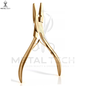 Pinzas para Extensiones de Cabello Ligeras de Color Dorado, Cómodas para Sesiones de Peinado Prolongadas, Pinzas Multiusos Ajustables para Extensiones de Cabello - Product Image 2