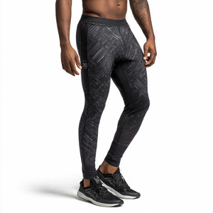 Compression Wear Athletic Leggings Basketball Tight Leggings <b>Men's</b> 100% Polyester Printed <b>Base</b> <b>Layer</b> Leggings <b>MEns</b> - Product Image 6