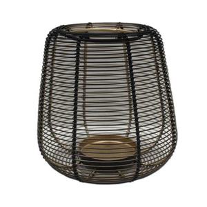 Lanterne décorative en métal doré, revêtement blanc, économique, pour la maison, les villas, éclairage de sol et de table, porte-bougie. - Product Image 2