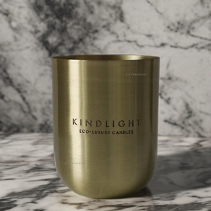 Frascos de Metal Dorado de Latón Personalizados para Hacer Velas, Frascos para Velas Aromáticas de Cera de Soja, Recipientes para Velas Personalizados para el Hogar y Hoteles - Product Image 1