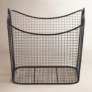 Cesta de Almacenamiento Industrial de Metal, Rectangular, 50x40x30cm, Malla Metálica Resistente para Organización de Sala de Estar - Product Image 6