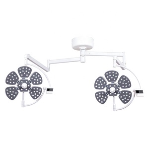 <span class=keywords><strong>Lampe</strong></span> d'examen sans ombre à double tête en acier OEM pour clinique dentaire Source d'alimentation électrique murale pour salle d'opération - Product Image 2