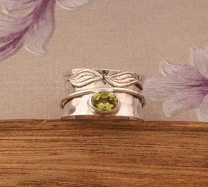 Wholesale 925 Sterling <b>Silver</b> Peridot Band <b>Ring</b> Plain Solid <b>Silver</b> <b>Ring</b> for Women & <b>Men</b> High Quality Mirror Polish Stackable Ban - Product Image 6