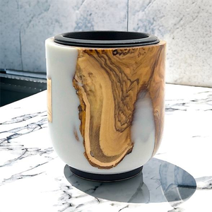 Multi-Material Incense Burner A Fusion of Resin, Wood, <b>Epoxy</b>, Bone, and MOP Artistry Saves <b>Table</b> Space - Product Image 5