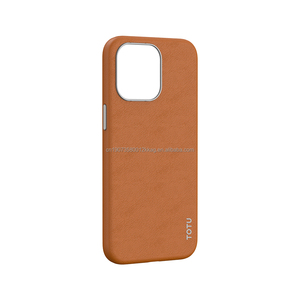 TOTU étui de téléphone à anneau magnétique en cuir végétalien revêtement anti-empreintes digitales Dissipation thermique pour Protection de luxe de la série 15 - Product Image 2