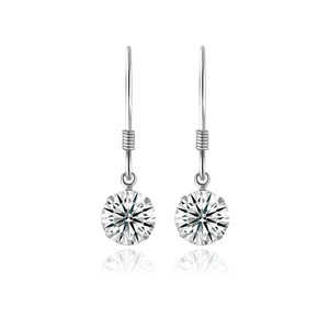 Good Quality <b>Moissanite</b> Diamond <b>Earrings</b> 925 Sterling Silver Jewelry for Wedding Bridal Party Daily Wear Available At Best Price - Product Image 5