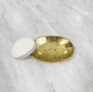 High Quality Brass <b>Soap</b> <b>Holder</b> Hammered Flower Oval Shape Mirror Polished Brass <b>Soap</b> <b>Holder</b> Dish - Product Image 1