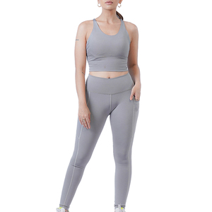 Créez votre propre ensemble de yoga pour femmes, ensemble 2 pièces respirant et écologique, taille haute, pour la gym et le fitness, pour adultes, vente en gros - Product Image 1
