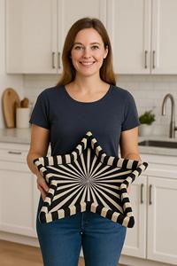 Plateau Feng Shui de Luxe Fait Main Écologique avec Incrustations en Os – Design Décoratif Élégant, Qualité Supérieure pour la Maison et la Cuisine (Idéal pour Servir) - Product Image 3