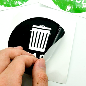 OEM Custom Vinyl Stickers & Branding <b>Labels</b> Print <b>Waterproof</b> Die Cut Promotional Decals for Products, Trash Bins & Outdoor Use - Product Image 2