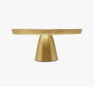 Elegante soporte redondo de metal dorado para pasteles, pedestal elegante para exhibición al mejor precio - Product Image 1