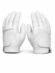 Gants de frappe en cuir blanc pour l'entraînement, fermeture à enfiler, unisexe adulte, design durable, maintien sécurisé du poignet - Product Image 1