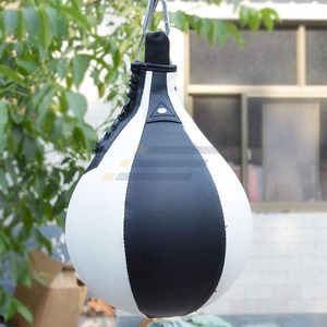 Pera de Boxeo de Cuero PU con Altura Ajustable y Base Giratoria, Equipo de Entrenamiento de Boxeo, Ejercicio Físico - Product Image 1
