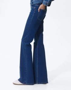 Women's Cotton Denim Jeans-Sexy Knee Length <b>Boot</b> Cut Eco-Friendly Best-Value Low-Cost - Product Image 2
