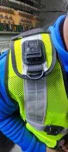 Chaleco de Seguridad Reflectante LED de Alta Visibilidad Personalizado, Transpirable, de Poliéster, con Múltiples Bolsillos, Negro, Táctico - Product Image 5