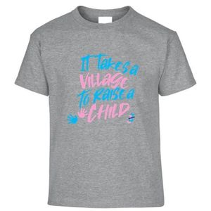 เฮเทอร์ เกรย์เสื้อยืดแขนสั้นสำหรับเด็กพิมพ์ลายตัวอักษรสีสันสดใสคอกลมลำลองน้ำหนักเบาแฟชั่นทุกวันเสื้อยืดเด็กผู้หญิง - Product Image 1