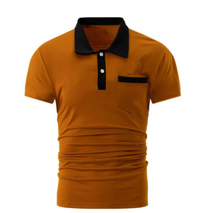 Chemises élégantes pour hommes grandes tailles en tissu jersey, design uni, haute qualité, coupe confortable, manches courtes, uni - Product Image 1