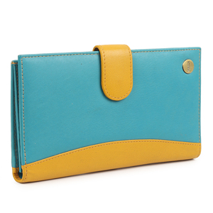 WRIZA Women's Vintage Genuine Leather <b>Wallet</b> | RFID Blocking Red Clutch Purse 16 Card Slots <b>Coin</b> Pocket Bill Holder for Daily - Product Image 1