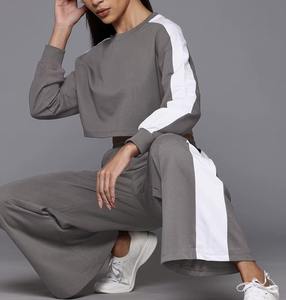 Conjunto Deportivo Unisex de Peso Medio con Sudadera con Capucha y Cordón Ajustable, Pantalones Deportivos 100% Algodón, Felpa Técnica, Talla Grande para Mujer, Antibacteriano, Invierno - Product Image 2