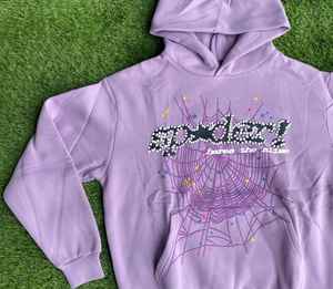 Felpa con Cappuccio Oversize Personalizzata a Prezzo Conveniente, Stile Y2K Streetwear con <span class=keywords><strong>Ragnatela</strong></span> di Strass e Personalizzazione Completa - Product Image 4