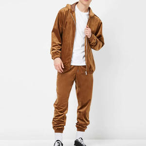 Survêtement en velours personnalisé pour homme, ensemble 2 pièces, survêtement en velours pour homme - Product Image 1