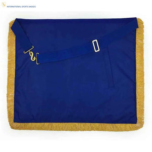 Tablier de Maçonnerie Professionnel Haut de Gamme, Broderie Personnalisable, Fermeture Ajustable, Cuir d'Agneau, Style Traditionnel - Product Image 2