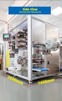 Machine de remplissage de liquides entièrement automatique à grande vitesse à 4 voies pour films plastiques Laymax, pour aliments, miel, confiture, sauce, concentré de café