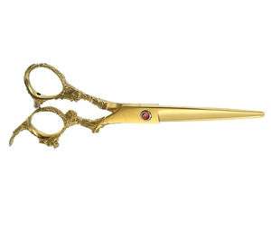 Tijeras de Peluquería de Acero Inoxidable Chapadas en Oro para Diestros, Nuevo Diseño para Peluquería - Product Image 5