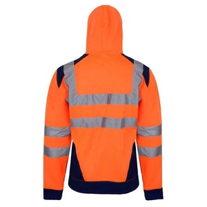Chaqueta con Capucha y Cremallera Frontal Reflectante de Alta Visibilidad para Hombre, Impermeable, de Secado Rápido y Transpirable, Ropa de Trabajo para Construcción - Product Image 2