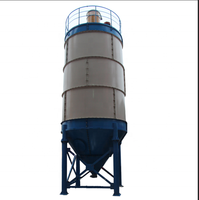 Zeyu 13.5m 50 Ton Q235 Mini Portatif Endüstriyel Çimento Silosu Çelik Uçucu Kül Civatalı Çimento Tozu Silosu PLC'li