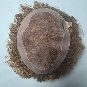 Prothèse capillaire homme en cheveux humains indiens Remy bouclés, base mono - TAZ HAIR BANGLADESH - Product Image 1