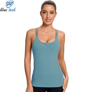 Wholesale Custom Women Breathable Front Training Tank Top Sleeveless Gym Fitness Workout Running Yoga Lightweight Activewear - Product Image 6