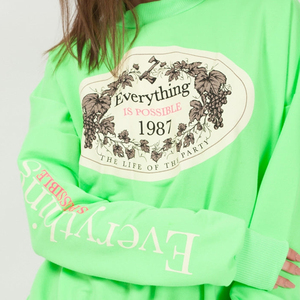 Sweat-shirt pour femme imprimé DTG, mélange de polyester et de coton, col rond décontracté, manches longues, pull personnalisé avec motif graphique, streetwear - Product Image 5