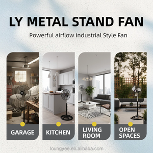 Ventilateur industriel sur pied de 18 pouces avec pales métalliques, ventilateur électrique OEM Taiwan - Product Image 4