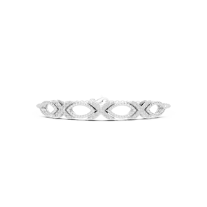Bracelet à maillons XOXO en or massif avec diamants de laboratoire CVD ronds VVS DEF 9K 10K 14K 18K – Vente en gros - Product Image 6