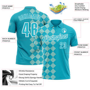 Polo de sport unisexe le plus vendu, tissu interlock en polyester de qualité supérieure, séchage rapide, logo personnalisé, OEM, vente en gros, usine - Product Image 3