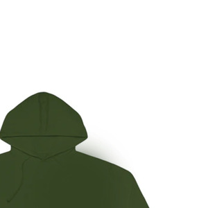 Sweat-shirt à capuche vert surdimensionné pour filles, en molleton brossé doux, style décontracté, vente en gros, exportation directe usine - Product Image 4