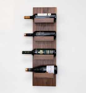 Support de rangement pour bouteilles de vin en bois, organisateur de bouteilles de vin pour comptoir de cuisine, présentoir de bouteilles de vin - Product Image 4