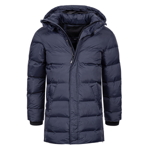 Veste d'hiver décontractée pour homme, à capuche, rembourrée de duvet, coupe-vent, avec fermeture éclair et poches latérales - Product Image 6