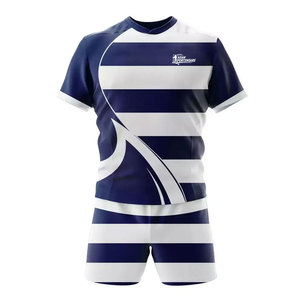 Tenue de rugby robuste et respirante pour joueurs adultes et jeunes, design sublimé, vêtements de sport d'équipe - Product Image 1