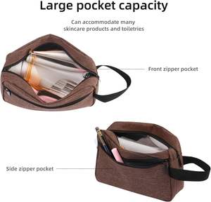 Bolsa de Aseo Personalizada Hecha a Mano de Cuero PU de la Mejor Calidad para Hombres y Mujeres para Viajes, Ideal para Llevar Accesorios - Product Image 4