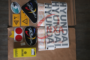 Juego de Calcomanías para Excavadora Hyundai R55 7, Etiqueta Gráfica para Carrocería R55 7, Repuesto de Calidad OEM - Product Image 4