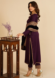 2025 Latest Collection Handmade Embroidered Sequined Pakistani Indian Boutique Women Party <b>Wedding</b> Wear Tassel Lace Knee-Length - Product Image 3