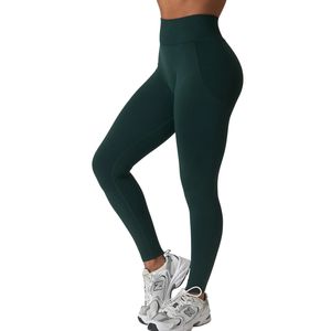 Custom Wholesale Women Seamless High Waist Gym Leggings Butt Lift <b>Tummy</b> <b>Control</b> Fitness Yoga Pants Soft Activewear - Product Image 3