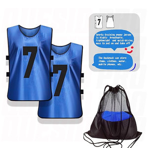 Chalecos de Entrenamiento Scrimmage para Equipos Juveniles de Fútbol, Petos Numerados para Práctica, Camisetas Ligeras y Transpirables de Malla, Petos Deportivos de Fútbol - Product Image 2