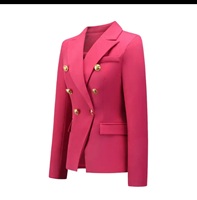 Blazer croisé long et respirant anti-plis pour femme, couleur unie, col cranté, veste de costume professionnelle