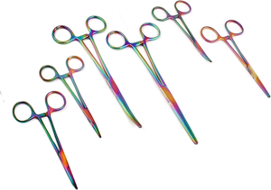 Juego de Hemostatadores Rainbow Ultimate de 6 Piezas, Instrumentos Quirúrgicos Manuales de Precisión Reutilizables, Certificación CE ISO13485 Clase - Product Image 2