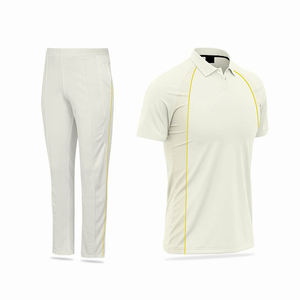 เสื้อโปโลพิมพ์ลายผ้าโพลีเอสเตอร์ผสมฝ้ายสำหรับผู้ชาย ชุดยูนิฟอร์มคริกเก็ตพร้อมเสื้อยืด ขายส่งชุดกอล์ฟและคริกเก็ต - Product Image 2