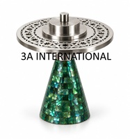 Brûleur d'encens en acier inoxydable de qualité supérieure, forme personnalisée, découpe au laser, diffuseur aromatique, brûleur d'encens